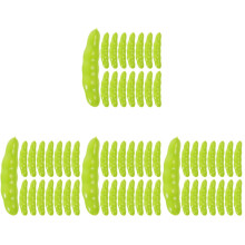 160Pièces Décor Faux Haricots Verts Plastiques Réalistes Verts