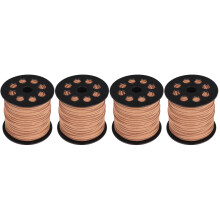 4Rouleaux Corde Suédine Synthétique Kaki Pour