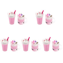 10Pièces Glace Mini Résine Décor Réaliste Jeu Maison