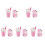 10Pièces Glace Mini Résine Décor Réaliste Jeu Maison 1