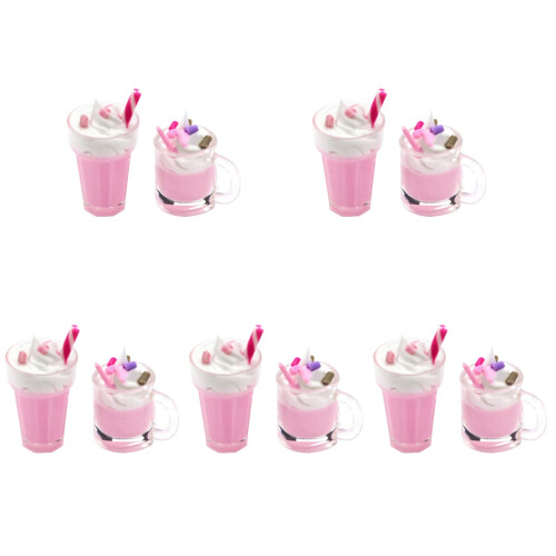 10Pièces Glace Mini Résine Décor Réaliste Jeu Maison