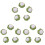 15Pièces Mini Broccolo Simulation Résine Décor Maison 1