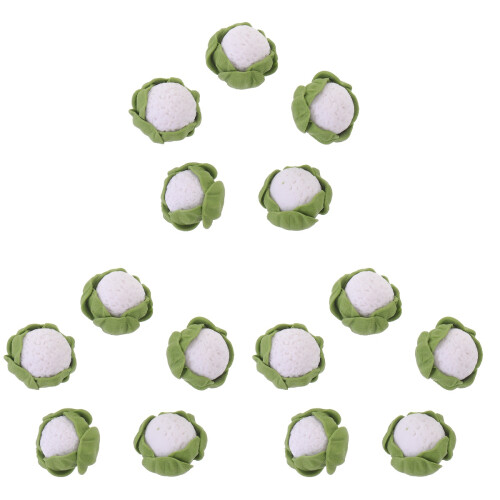 15Pièces Mini Broccolo Simulation Résine Décor Maison