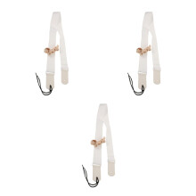 3Pièces Sangles Remplacement Guitare Cuir Tissu Chien 3D Décoratif