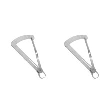 2Pièces Calibreur D'épaisseur Acier Inoxydable Caliper Précis Argenté