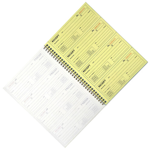 1Carnet Livre De Reçus Carbone 2 Parties Multiusage