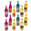 72Pièces Mini Bouteilles Plastique Vin Décor Maison Mini 1