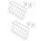 Space Saving Over The Door Shelf For Kitchen Pantries-L White 1