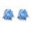 Poignets en plumes faits à la main, 2 pièces,-bleu cyan 1