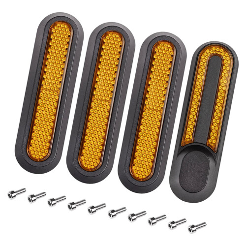 Réflecteurs de fourche avant pour Scooters, étanches,-Jaune