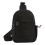 Functional Small Shoulder Bag Sturdy Quilted Nylon Fabric-Black 1