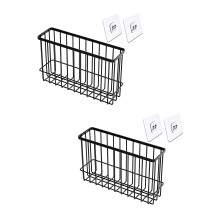 Compact 2 Level Metal Shelf For Kitchenwares-S Black