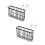 2 Set No Hole Kitchen Wall Shelf With Rustproof Finish-S Black 1