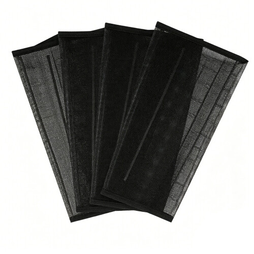 4Pcs/pack Fly Boot for Horses Mesh Horse Fly Leggings-Black