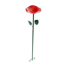 Mooie handgemaakte ijzeren tuinpaal met ingebouwde-Rood