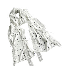Romantics Star Pattern Scarf Soft Viscose Fabric Fashion-Gray
