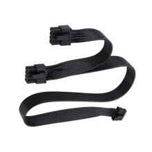 Flaches 12VHPWR-zu-2X-8-Pin-GPU-Stromkabel,-Schwarz