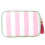 Stijlvolle gestreepte make-uptas, waterbestendige-Roze 1