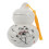 3Pcs High-Temperature White Ceramic Sealed Tea Container Storage Jar 1