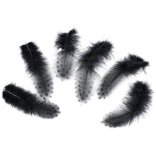 100 Craft Plumage for Holiday Decoration Gift Seasonal-Black
