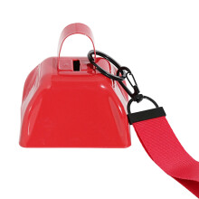 Metal Cowbell Noise Makers Sports Event Small Cow Bell-Red