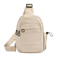 Elegant Small Nylon Shoulder Bag Crossbody Bag Perfect-Beige
