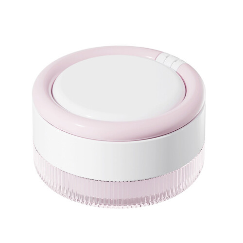 Plastic Denture Retainer Case With Drain Holes For-Pink