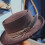 Stage Performances Hat Sweatproof Hat Fisherman-black gray bow 7