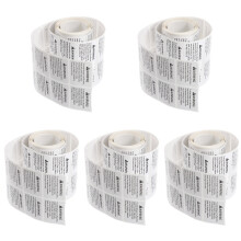 2500Pcs White Choking Warning Stickers Durable Adhesive Warning Labels