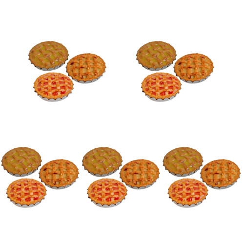 15Pièces Mini Tartes Résine Colorées Décor Maison Accessoires