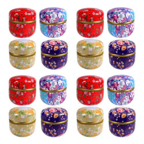 16Pcs Lovely Pattern Tinplate Candy and Cookie Storage Boxes for Kids