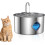 (Silver, -) Fontaine eau chien 3.2L acier, distributeur auto 1