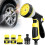 (0.7in Nozzle Set, -) Ακροφύσιο λάστιχου κήπου με 10 ρυθμίσεις, μη ολισθηρό - Εκτοξευτήρας 1