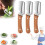 (A*3pcs, -) Bloame 2 in 1 Fruit & Vegetable Peeler, Multi-function with Wood Handle 1
