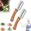 (A*2pcs, -) Bloame 2 in 1 Fruit & Vegetable Peeler, Multi-function with Wood Handle 1