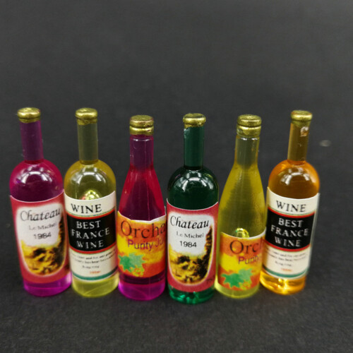 72Pièces Mini Bouteilles Plastique Vin Décor Maison Mini 2