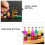 72Pièces Mini Bouteilles Plastique Vin Décor Maison Mini 5