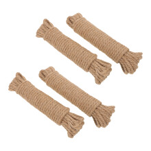 4Rolls Light Brown Jute Cord Rope for Crafts Handwoven Handle Wrap