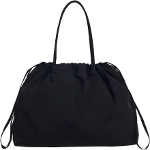 (Black, -) Nylon tote laukku naisille, toimistosta seikkailuun hartialaukku