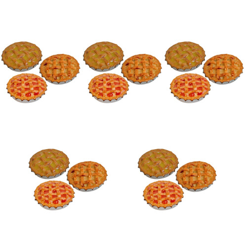 15Pièces Mini Tartes Résine Colorées Décor Maison Accessoires 1