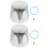 10Pièces Boutons Robinet Bleu ABS Chaud Froid Adaptés Maison 6
