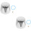 10Pièces Boutons Robinet Bleu ABS Chaud Froid Adaptés Maison 7