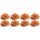 8Pièces Pain Simulation PU Orange Pour Décor Et Boutique 3