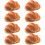 8Pièces Pain Simulation PU Orange Pour Décor Et Boutique 4