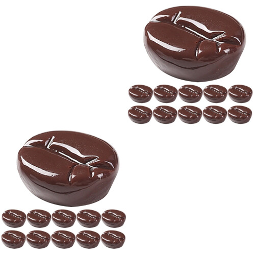 50Pièces Grains De Café Imitation Accessoires DIY Durable Pour Fêtes 1