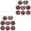 16Pièces Modèles Simulés Biscuits Café Pour Décoration Intérieure 2