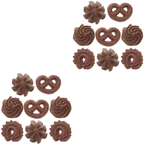 16Pièces Modèles Simulés Biscuits Café Pour Décoration Intérieure 1