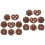 16Pièces Modèles Simulés Biscuits Café Pour Décoration Intérieure 3