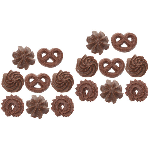 16Pièces Modèles Simulés Biscuits Café Pour Décoration Intérieure 2