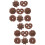 16Pièces Modèles Simulés Biscuits Café Pour Décoration Intérieure 6